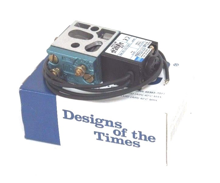 NIB MAC VALVES 614B-11-112BA SOLENOID VALVE, 614B11112BA