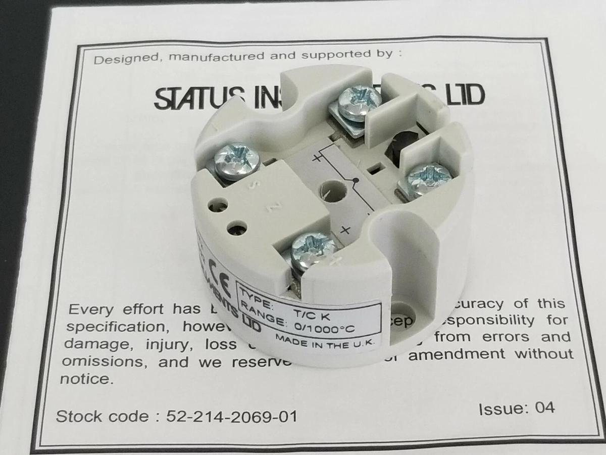 Used NEW STATUS INSTRUMENTS SEM104/TC THERMOCOUPLE TRANSMITTER TYPE: T/C K