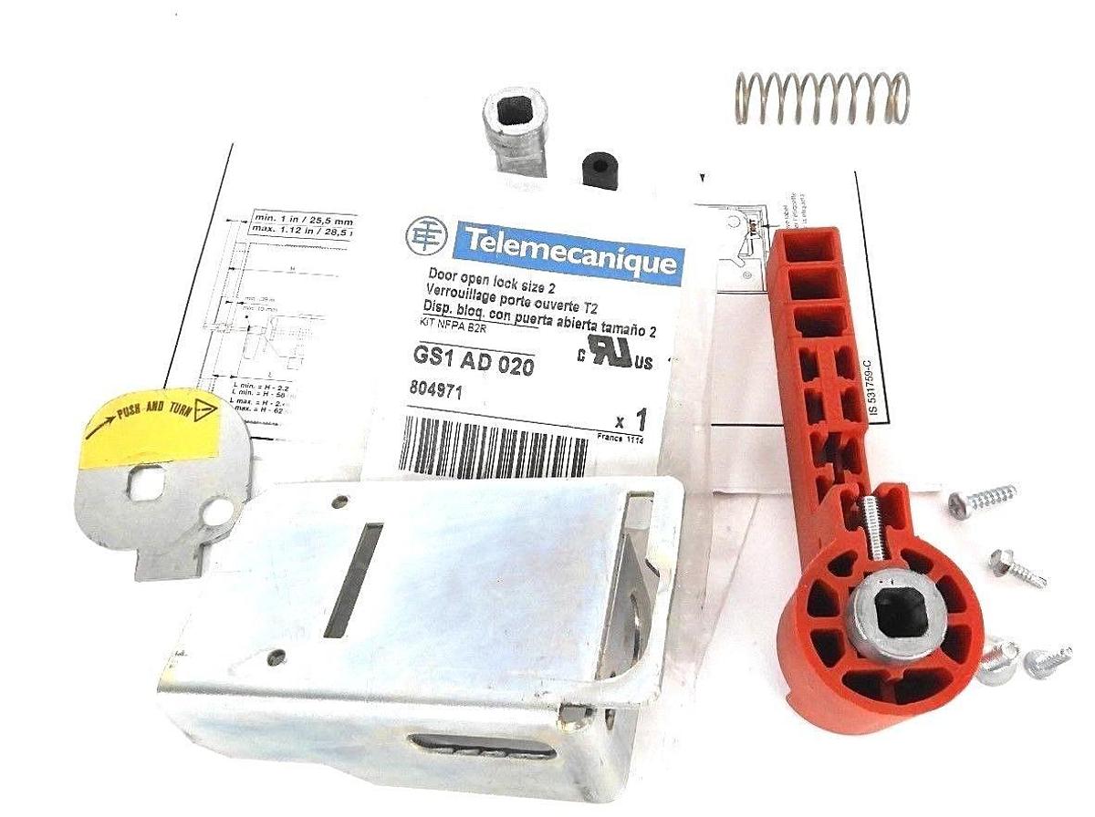 NEW TELEMECANIQUE GS1 AD 020 DOOR OPEN LOCK SIZE 2 KIT NFPA B2R, 804971