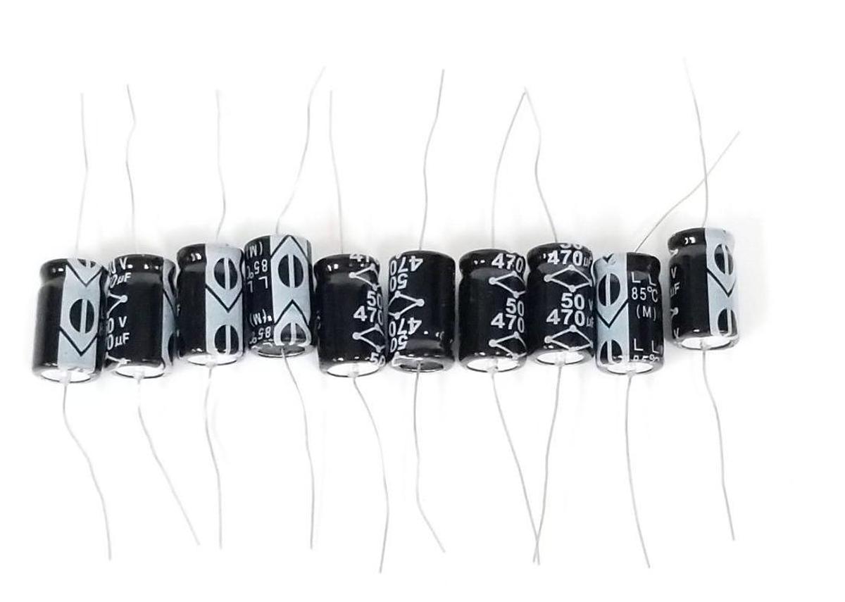 LOT OF 10 NEW MULTICOMP MCLV471M1HB CAPACITORS 50V 470uF
