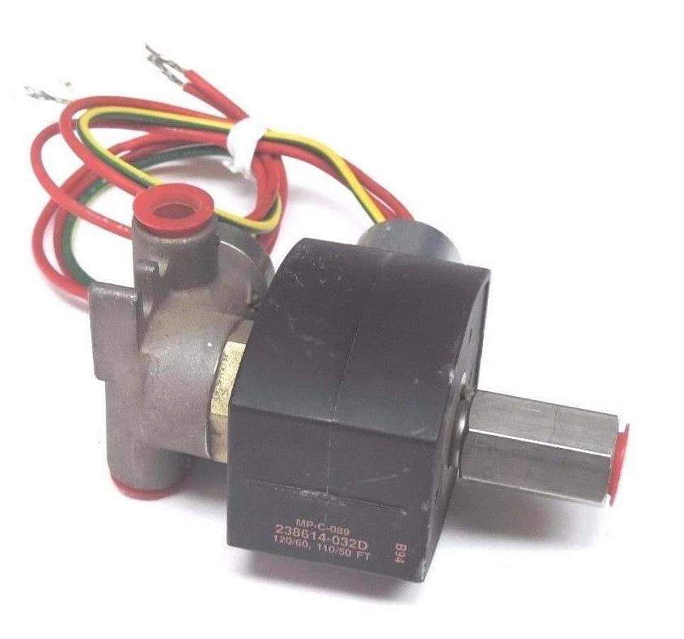 Used ASCO 238614-032D SOLENOID COIL MP-C-089 110/120V 50/60HZ W/ PILOT VALVE