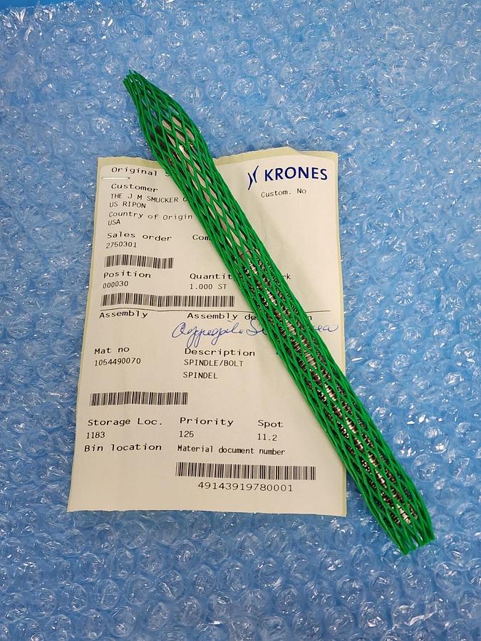 Used NEW KRONES 1-054-49-007-0 SPINDLE BOLT 1054490070