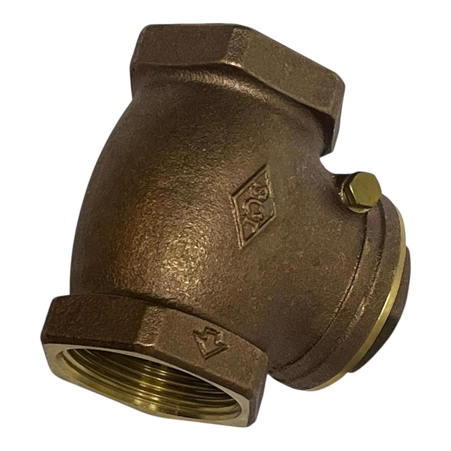 Smith-Cooper 0173 9191M Forged Brass Horizontal Swing Check Valve 1-1/2" NPT
