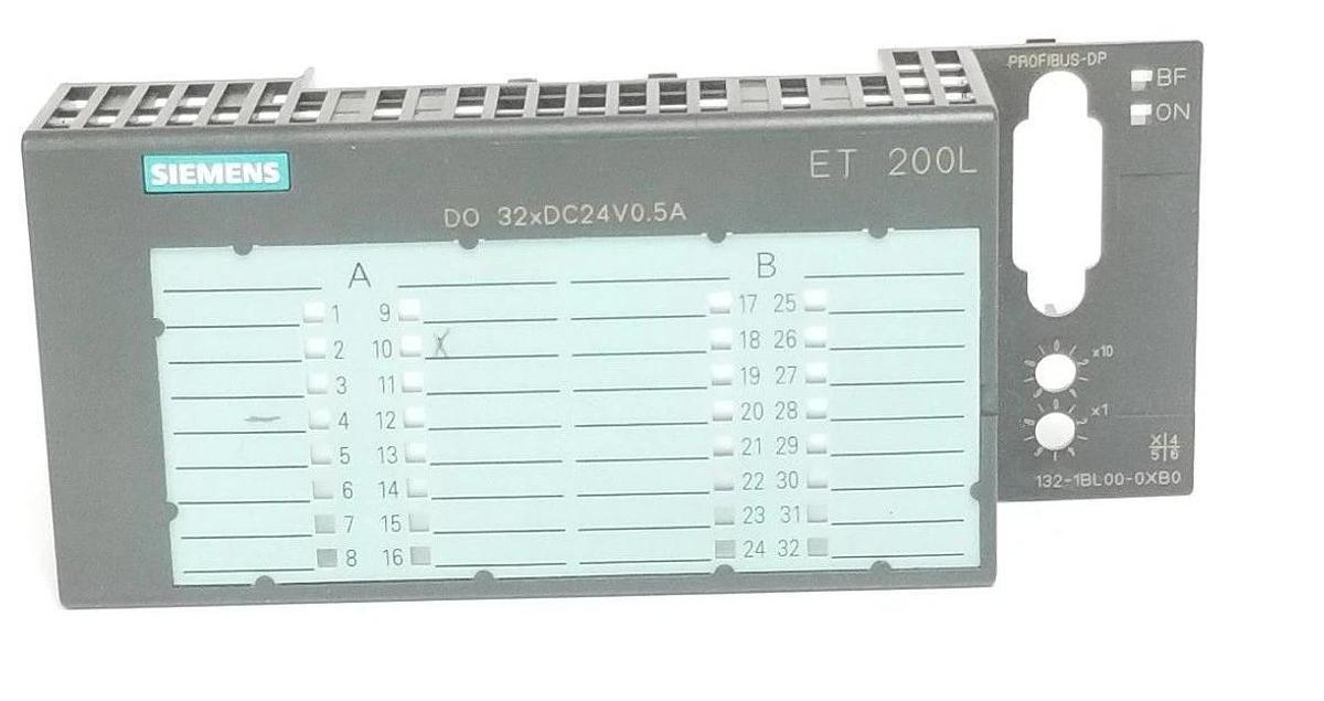 Used SIEMENS 6ES7 132-1BL00-0XB0 DIGITAL OUTPUT MODULE FRONT COVER PLATE 1321BL000XB0