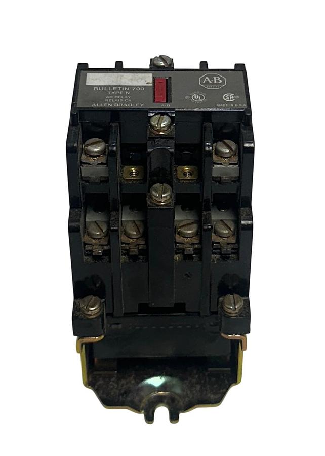 Used ALLEN BRADLEY 700-N600A1 /C BULLETIN 700 AC CONTROL RELAY 120-300VAC USNP