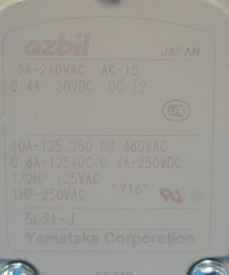 Used NEW AZBIL 5LS1-J LIMIT SWITCH 5LS1J