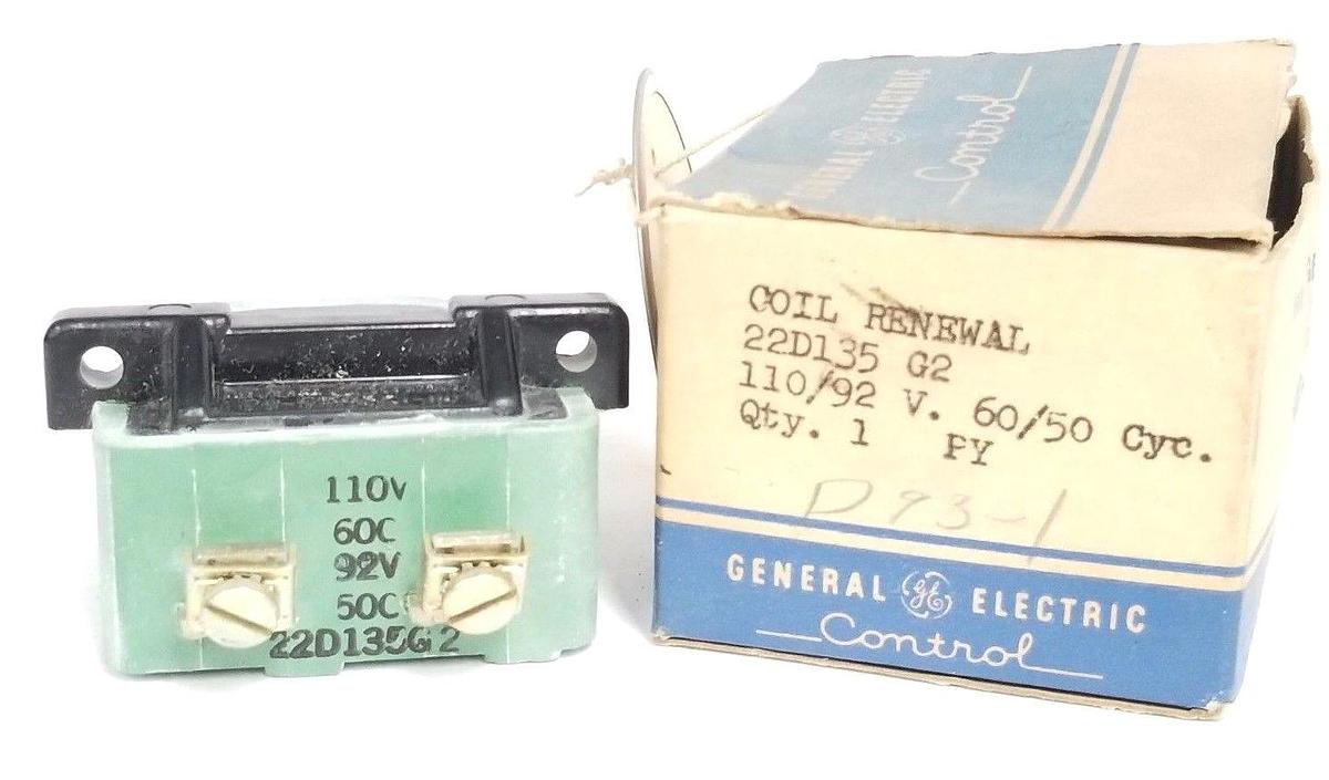 Used NIB GENERAL ELECTRIC 22D135G2 COIL 92-110V, 50-60CY
