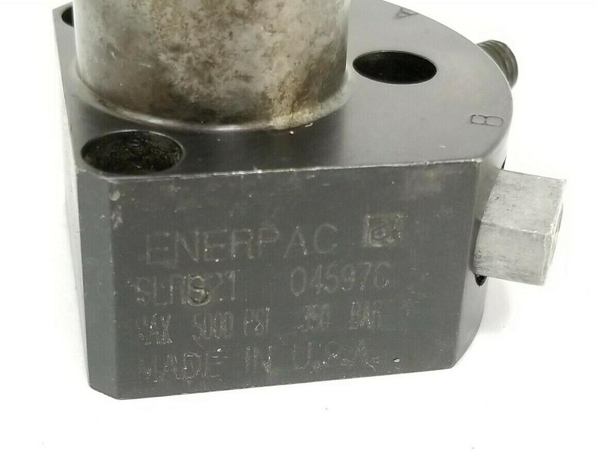 Used ENERPAC SLRS21 SWING CLAMP CYLINDER 04597C 5000PSI 350BAR
