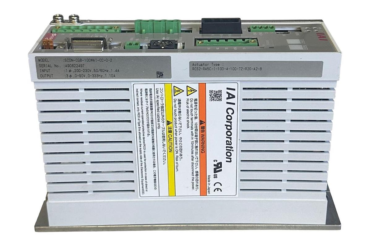 Used NEW IAI CORPORATION SCON-CGB-100WAI-CC-0-2 / SCONCGB100WAICC02 SCON CONTROLLER