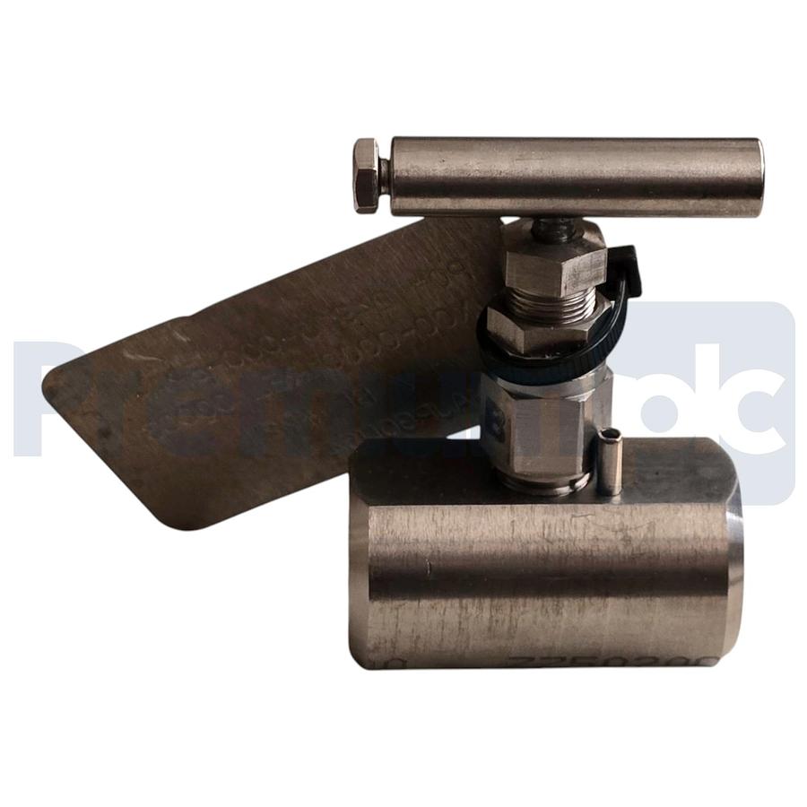 Used Parker PGI V-502-HHG Needle Valve 1/4" NPT Hastelloy C276 6000 PSI V-502HHG