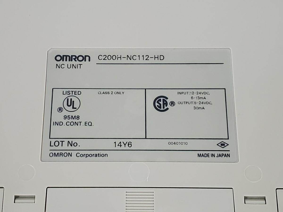 NIB OMRON C200H-NC112-HD STEPPER CONTROL UNIT 12-24VDC / 5-24VDC C200HNC112HD