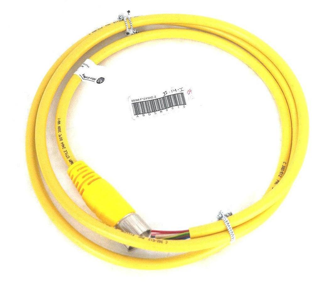 Used NEW ALLEN BRADLEY 889M-F12X9AE-2 CORDSET SER A 12PIN FEMALE 8A 250V 889MF12X9AE2