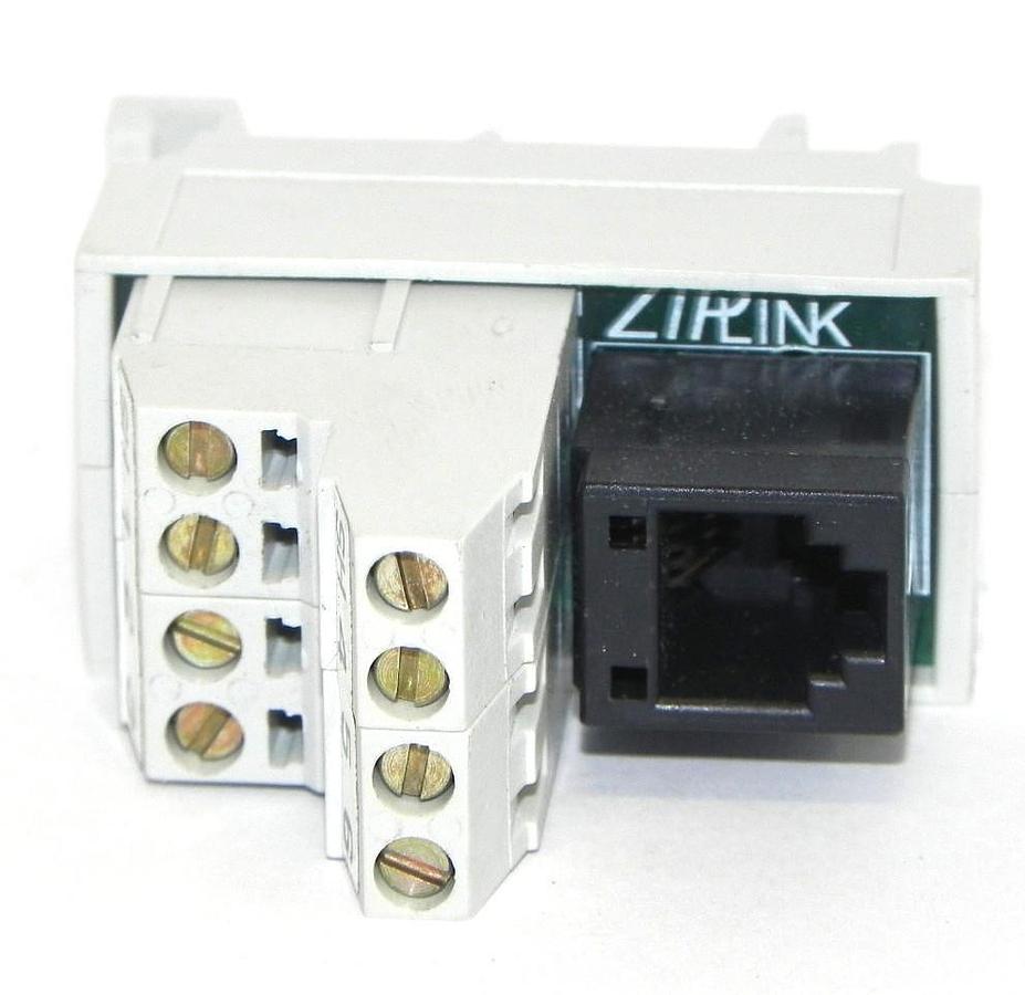 NIB AUTOMATION DIRECT ZL-CMRJ12 ZIPLINK FEED-TROUG CONNECTOR MODULE RJ12, 6PIN