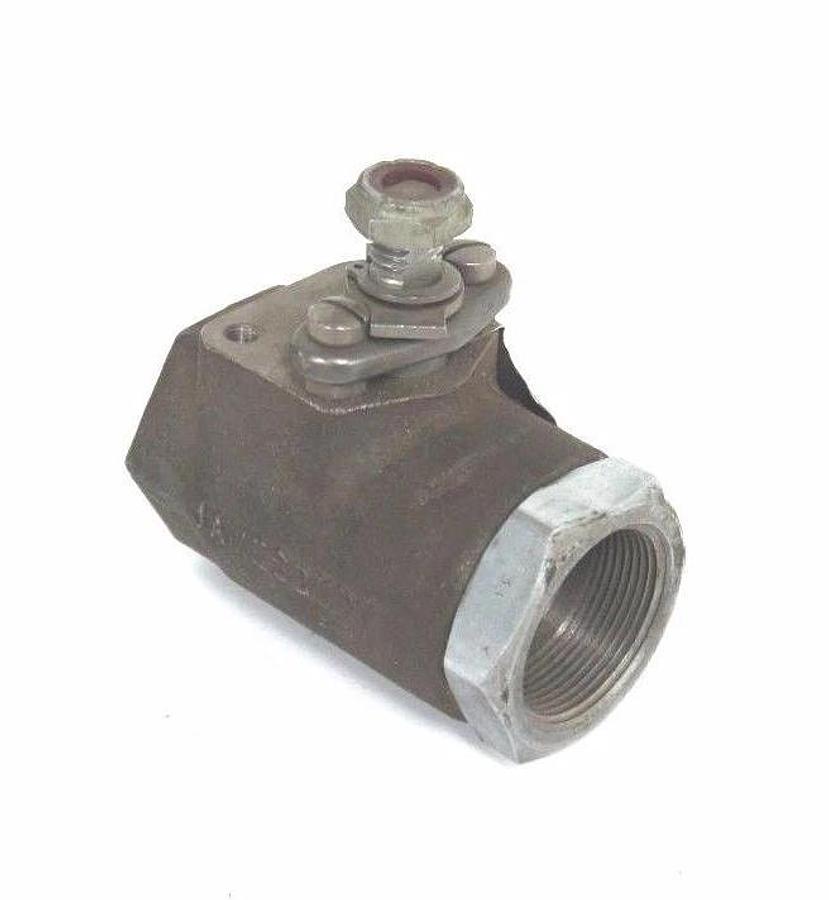 Used JAMESBURY CORP TYPE 1-1/2" A3300TT BALL VALVE MOD B