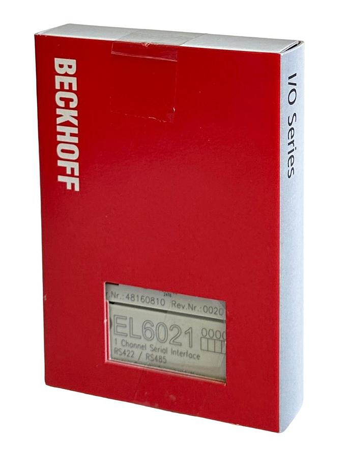 Used NEW BECKHOFF EL6021 I/O SERIES 1-CHNL SERIAL INTERFACE MODULE RS422/RS485 OEM