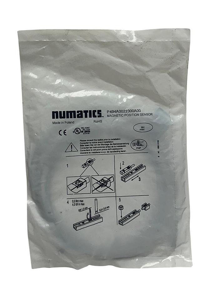 2 NUMATICS P494A0022300A00 / PNP-FL2-00-U MAGNETIC POSITION SENSORS 10-30V NSFS