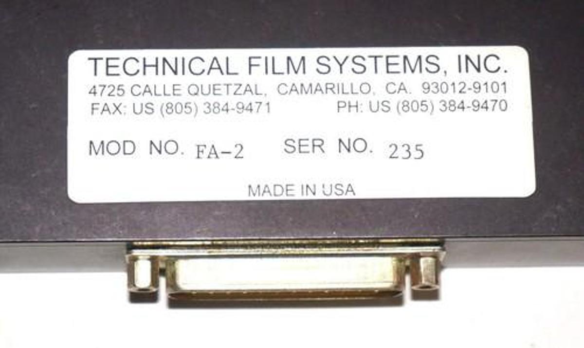 Used TECHNICAL FILM SYSTEMS INC. FA-2 FADER SERVO CONTROLLED FA2