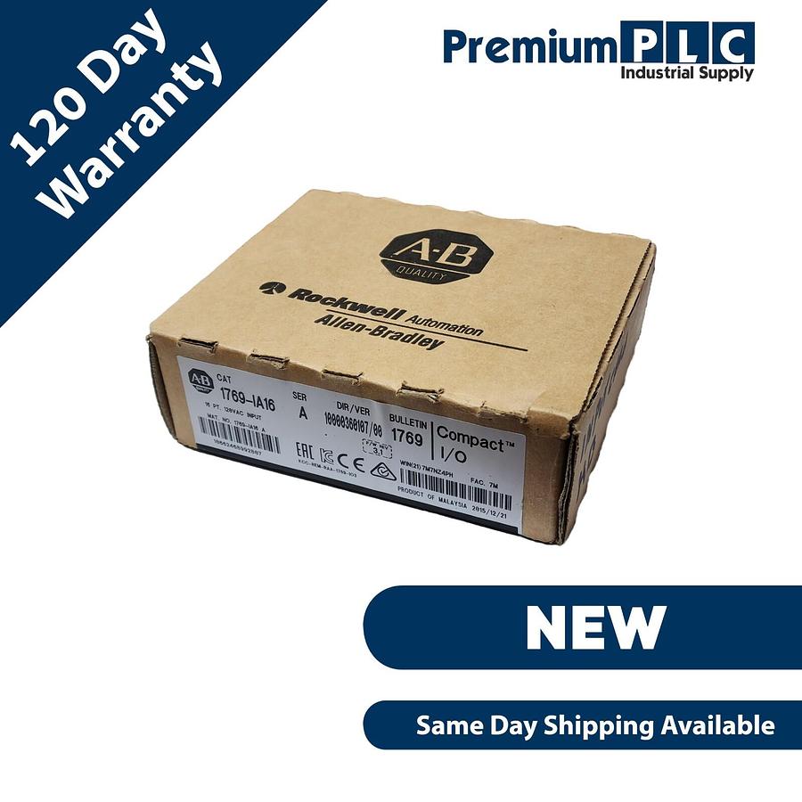 Used NEW ALLEN BRADLEY 1769-IA16 /A CompactLogix INPUT MODULE F/W REV. 3.1 1769IA16