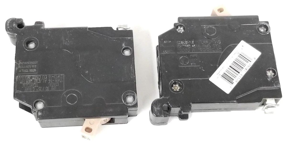 LOT OF 2 NEW CUTLER HAMMER CH115 CIRCUIT BREAKERS 15A 120/240V