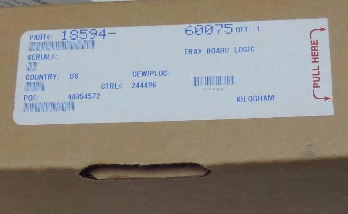 Used FACTORY SEALED HEWLETT PACKARD 18594-60075 TRAY BOARD LOGIC 1859460075