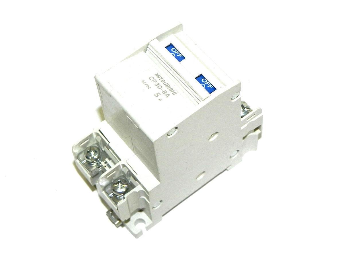 Used MITSUBISHI CP30-BA CIRCUIT PROTECTOR 5A, CP30-BA-5A, 2POLE, CP30BA5A