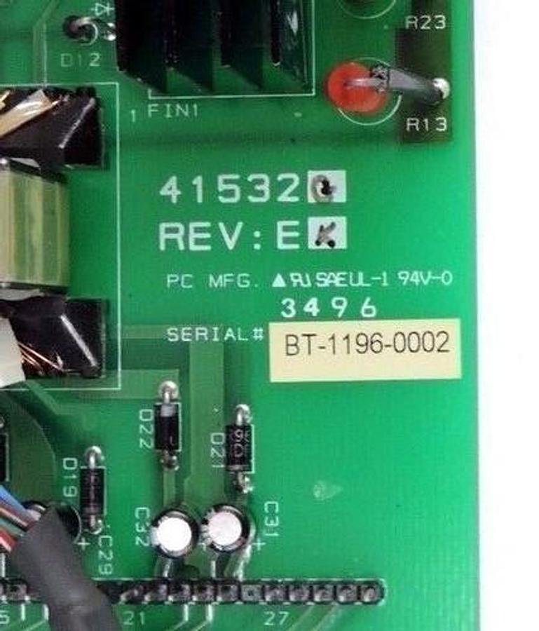 Used TOSHIBA 41532 DRIVE CONTROL BOARD REV EK 41532G