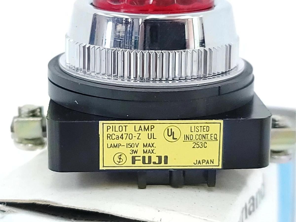 Used NIB FUJI RCA470 COMMAND SWITCH RCA470-Z, RCA470 ZKR18/UL RED LENS