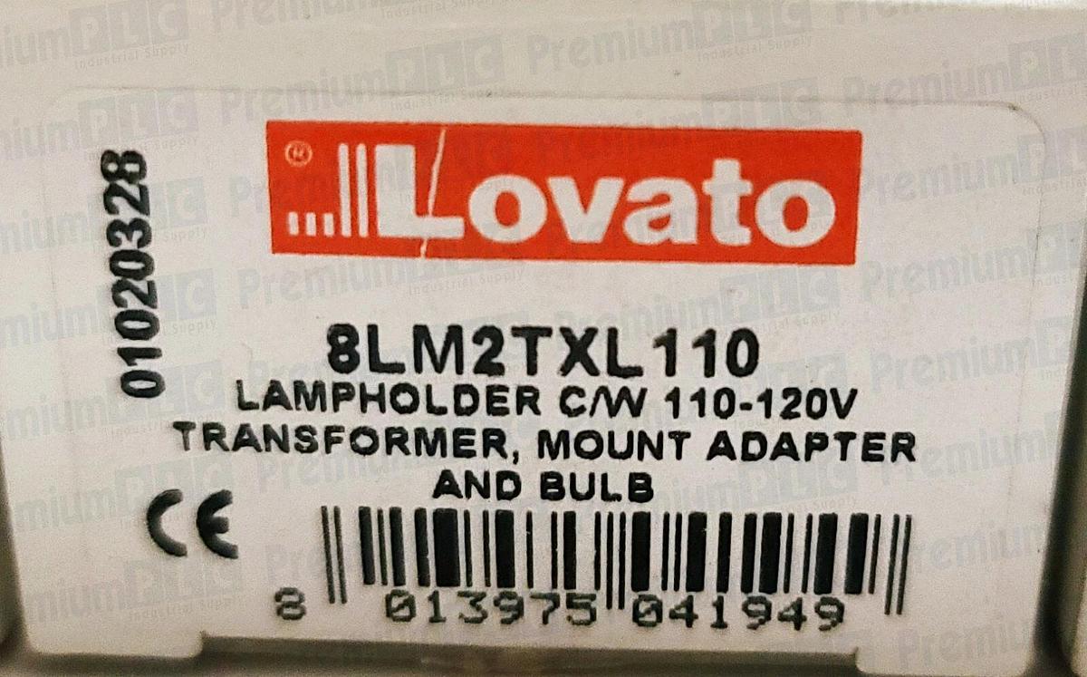 Used LOT OF 3 NEW LOVATO 8LM2TXL110 LAMPHOLDER C/W 110-220 TRANSFORMER W/ADAPTER