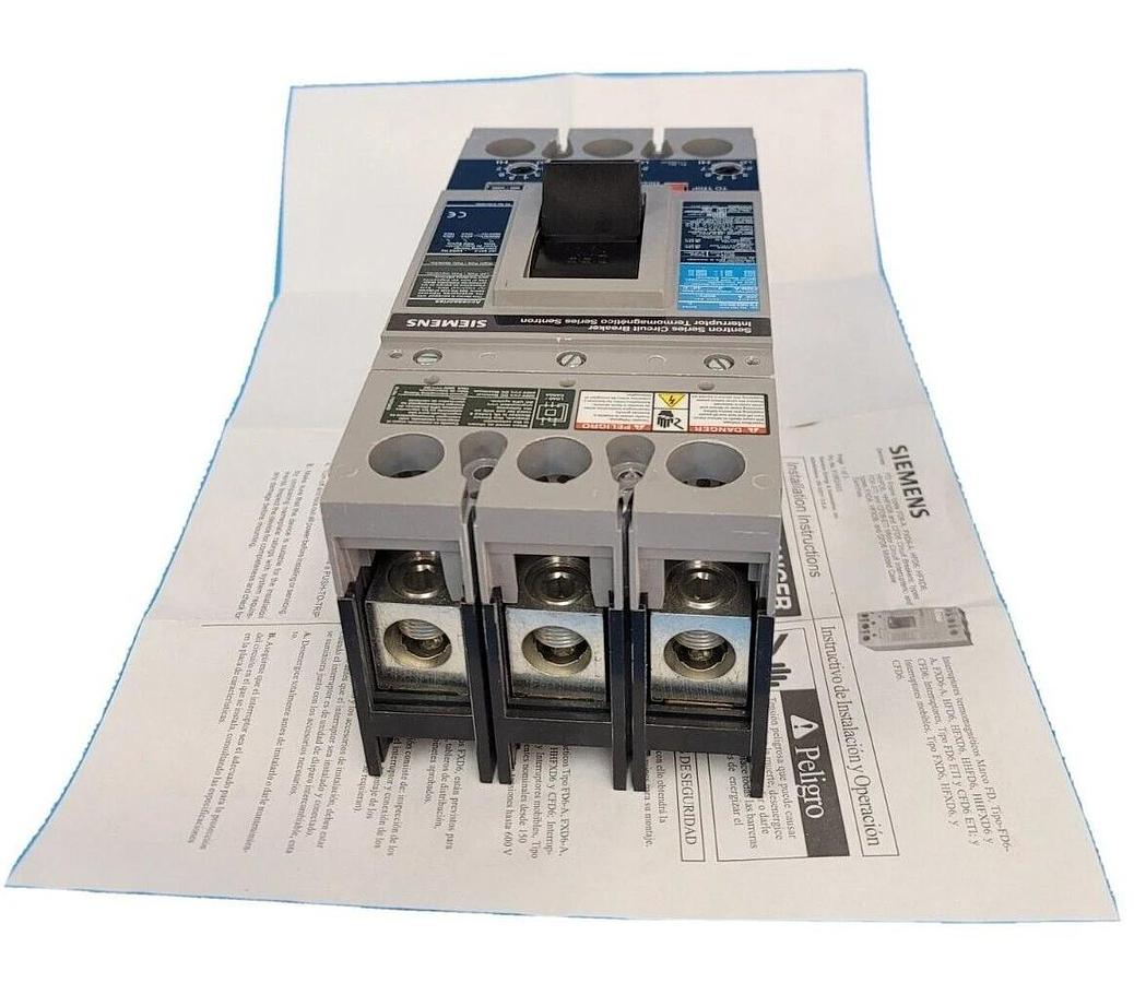 Used NIB SIEMENS FXD63B200L SENTRON MOLDED CASE CIRCUIT BREAKER 3P 200A 600V
