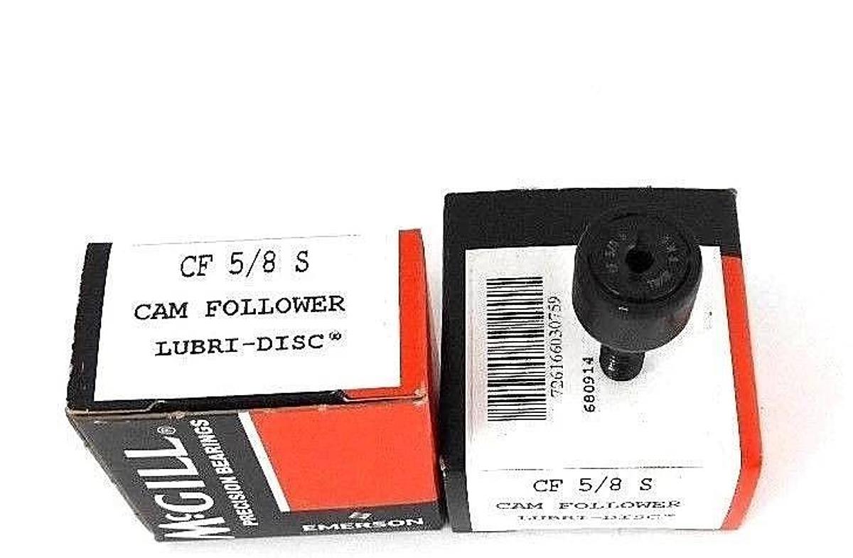 Used LOT OF 2 NIB MCGILL CF-5/8-S CAM FOLLOWERS CF58S
