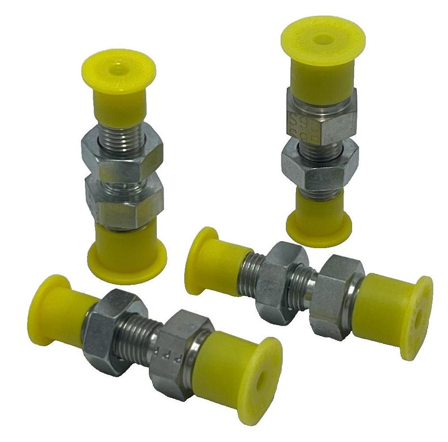Used LOT OF 4 Parker 4-4 WFTX-WLN-S Triple-Lok Fittings | 1/4" JIC x 1/4" NPT Male