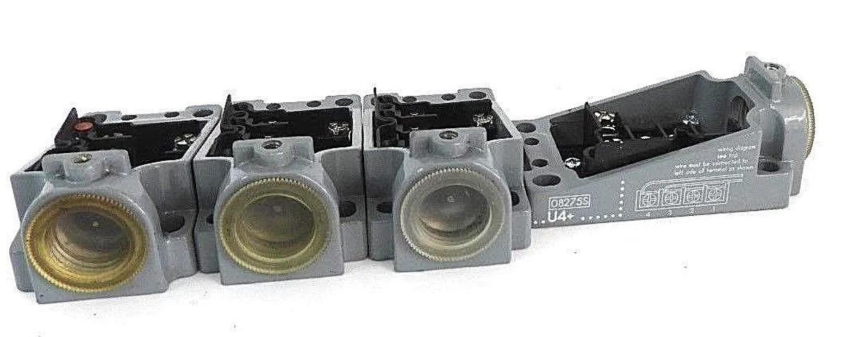 LOT OF 4 NEW PEPPERL & FUCHS 08275S RECEPTACLE BODIES 4-3070