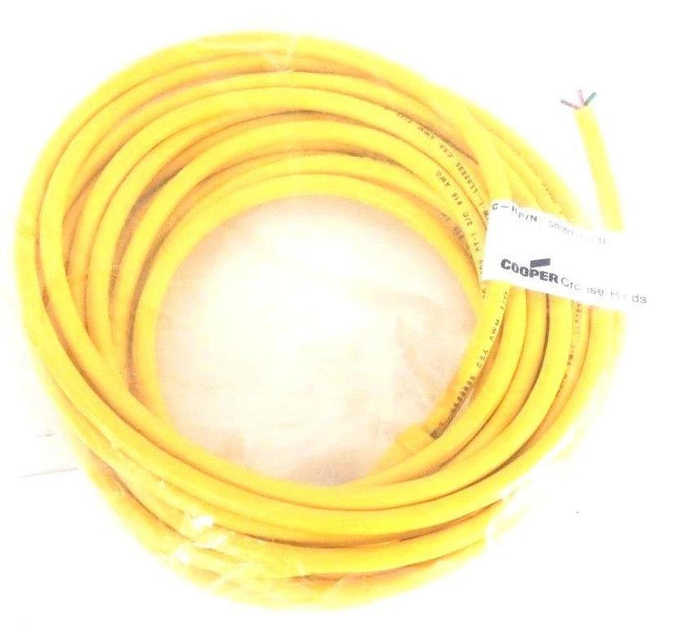 Used LOT OF 3 NEW COOPER CROUSE HINDS 5000114-10 CORD SETS 500011410