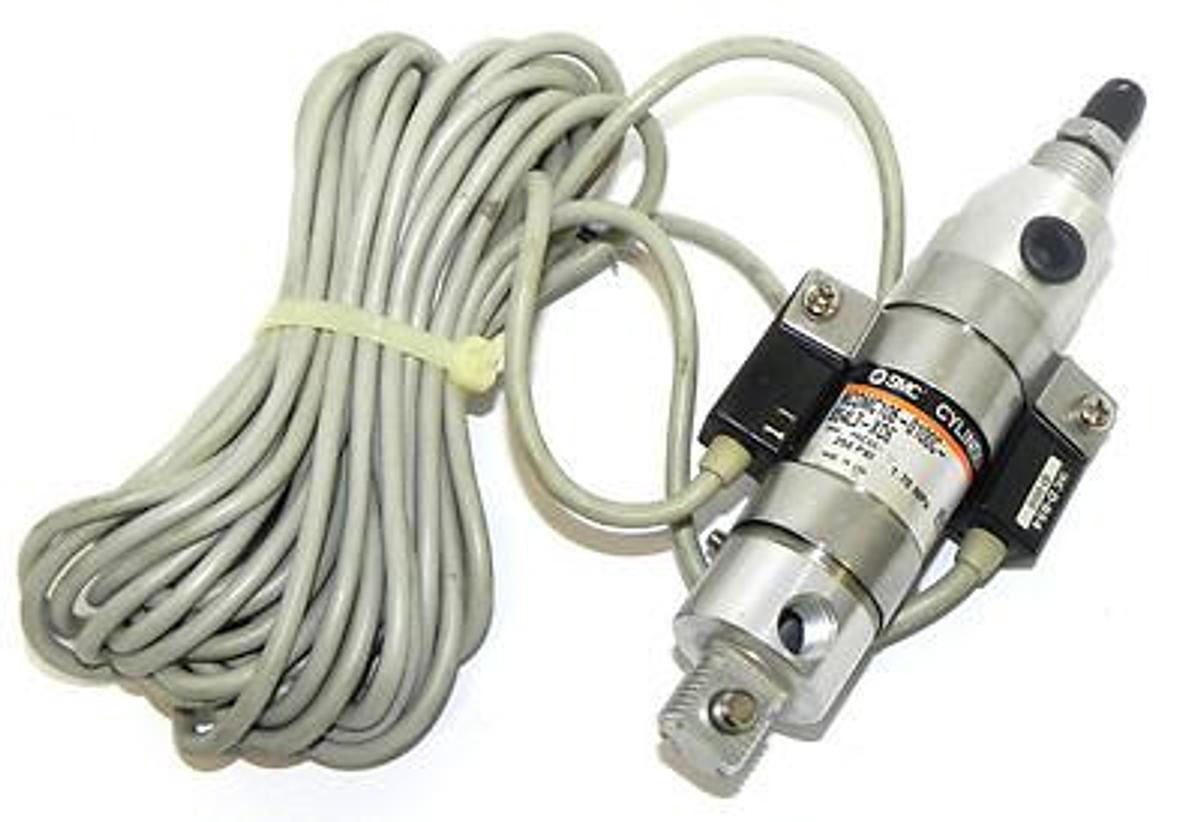 Used NEW SMC NCDMC106-0100C-B54L3-XC6 CYLINDER W/ THREE D-B54 (D-B51) SWITCHES