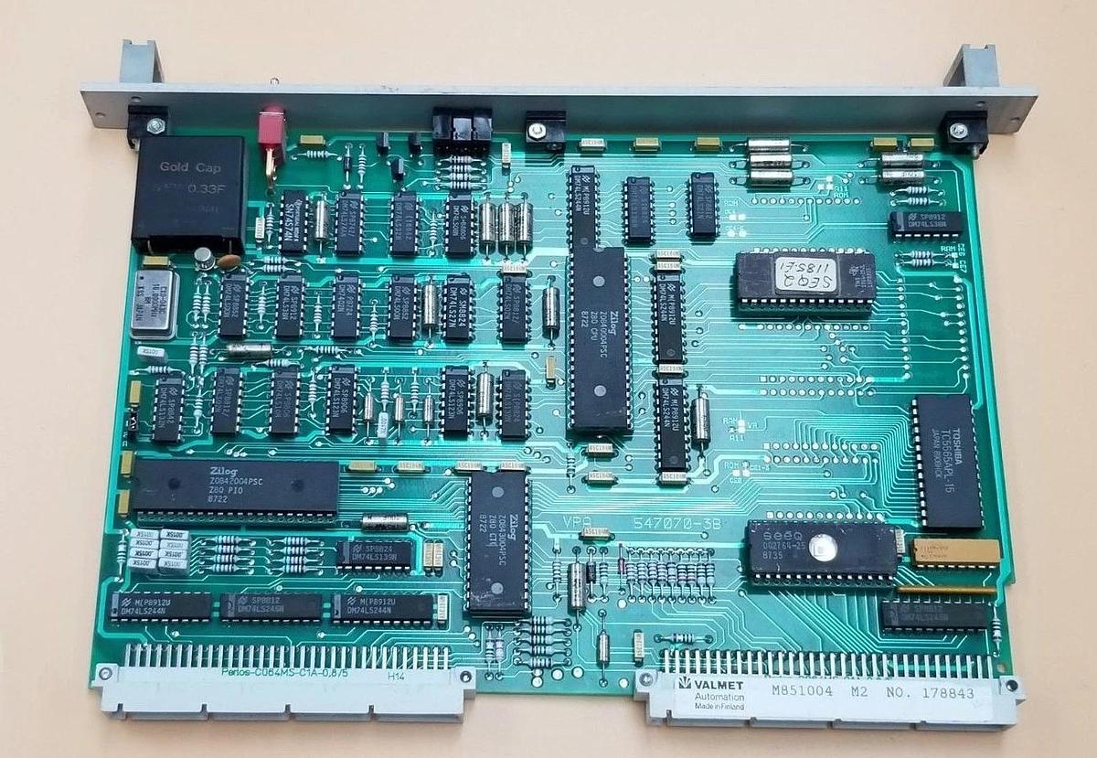 Used VALMET AUTOMATION M851004-M2 CPU MODULE 547070-3B M851004 547070-3A MT919