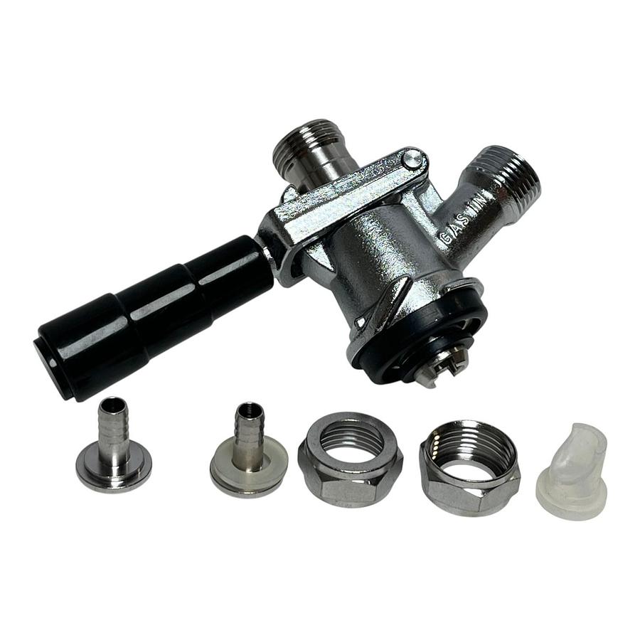 Used Gaslin D System American Sankey Keg Coupler Tap Kit with Tailpiece Fittings