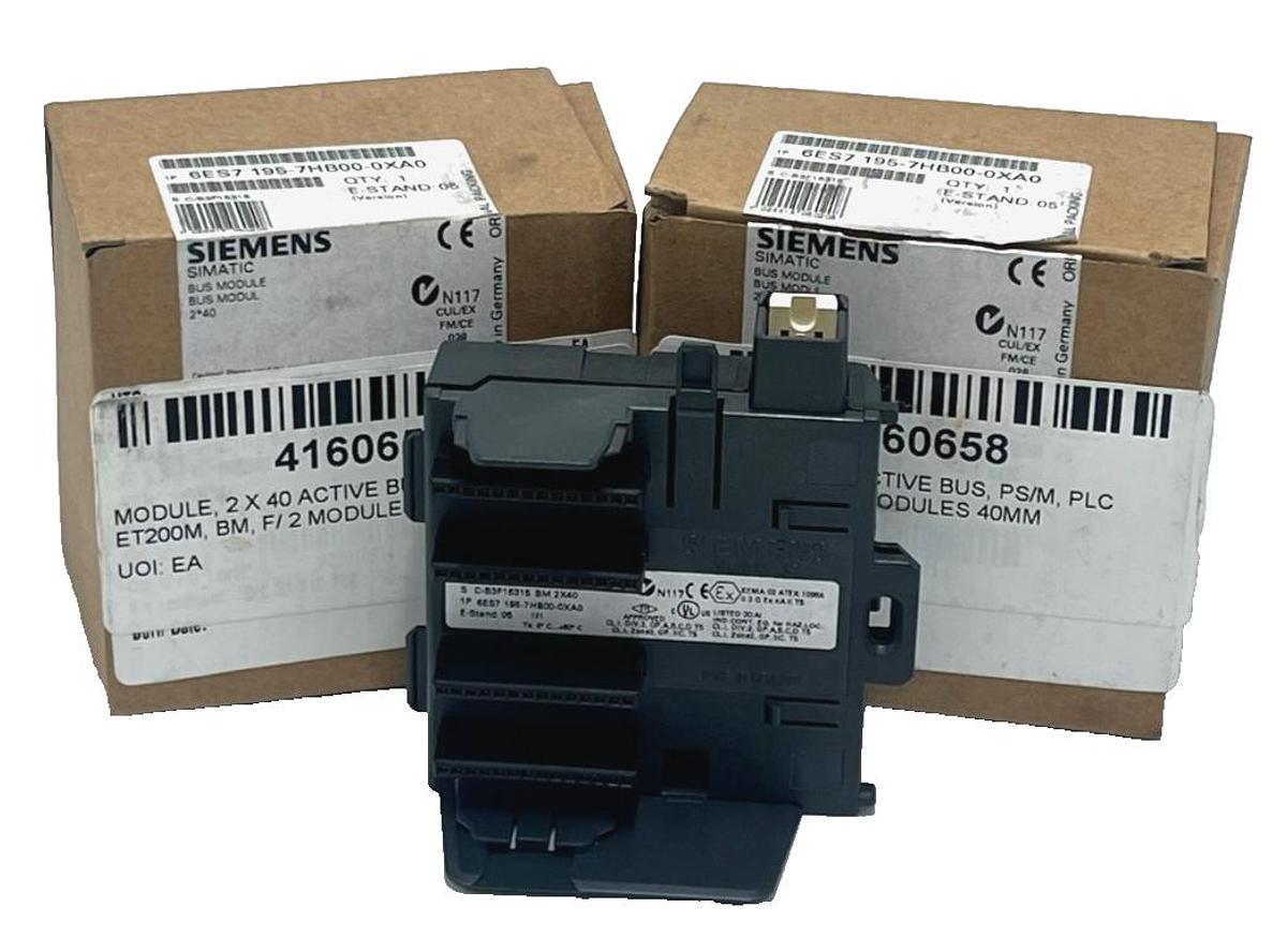 Used Lot of 2 | Siemens 6ES7 195-7HB00-0XA0 SIMATIC S7-300 Bus Module | BM DP/PA