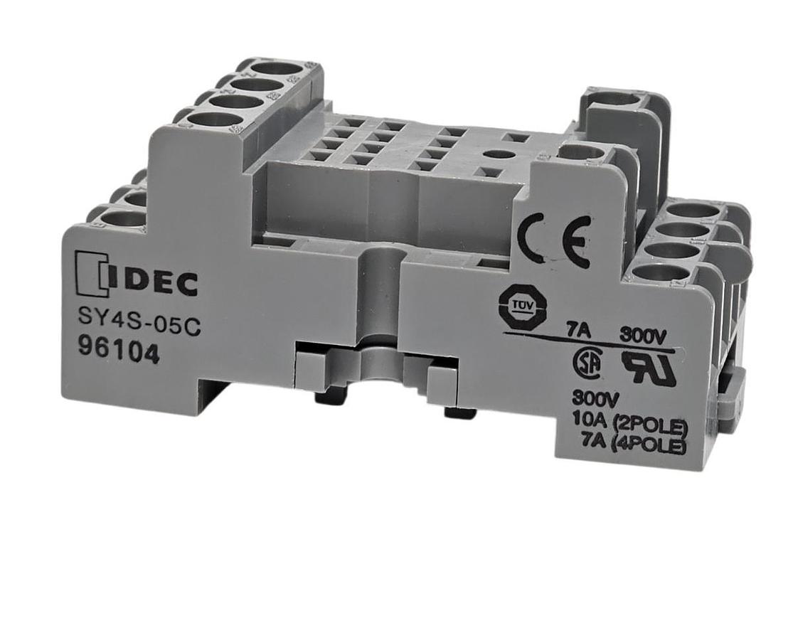 Used BOX OF 7 NEW IDEC SY4S-05C RELAY SOCKETS SY4S05C 14 POSITION 7AMP 4 POLE 300V