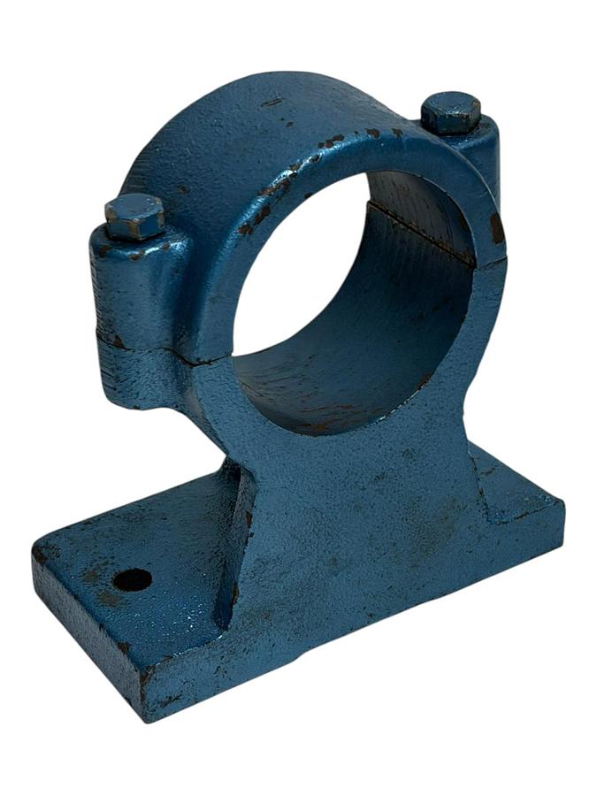 Used Vintage Heavy-Duty Cast Iron Split Pillow Block Bearing Housings P30167 A - Pair