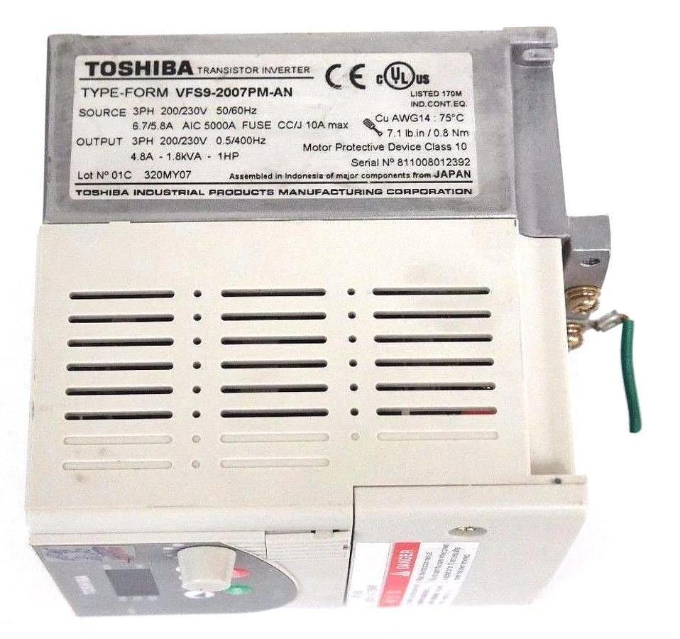 Used TOSHIBA VFS9-2007PM-AN TRANSISTOR INVERTER DRIVE VFS92007PMAN