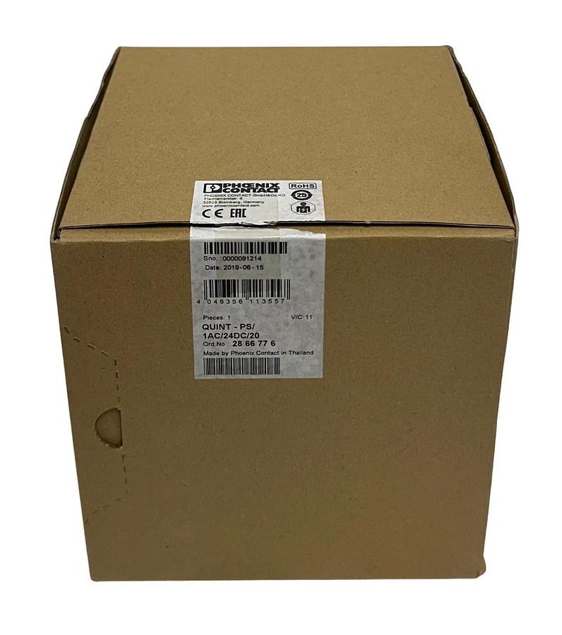 PHOENIX CONTACT QUINT-PS/1AC/24DC/20 / 2866776 QUINT POWER SUPPLY 24VDC OUT NSMP