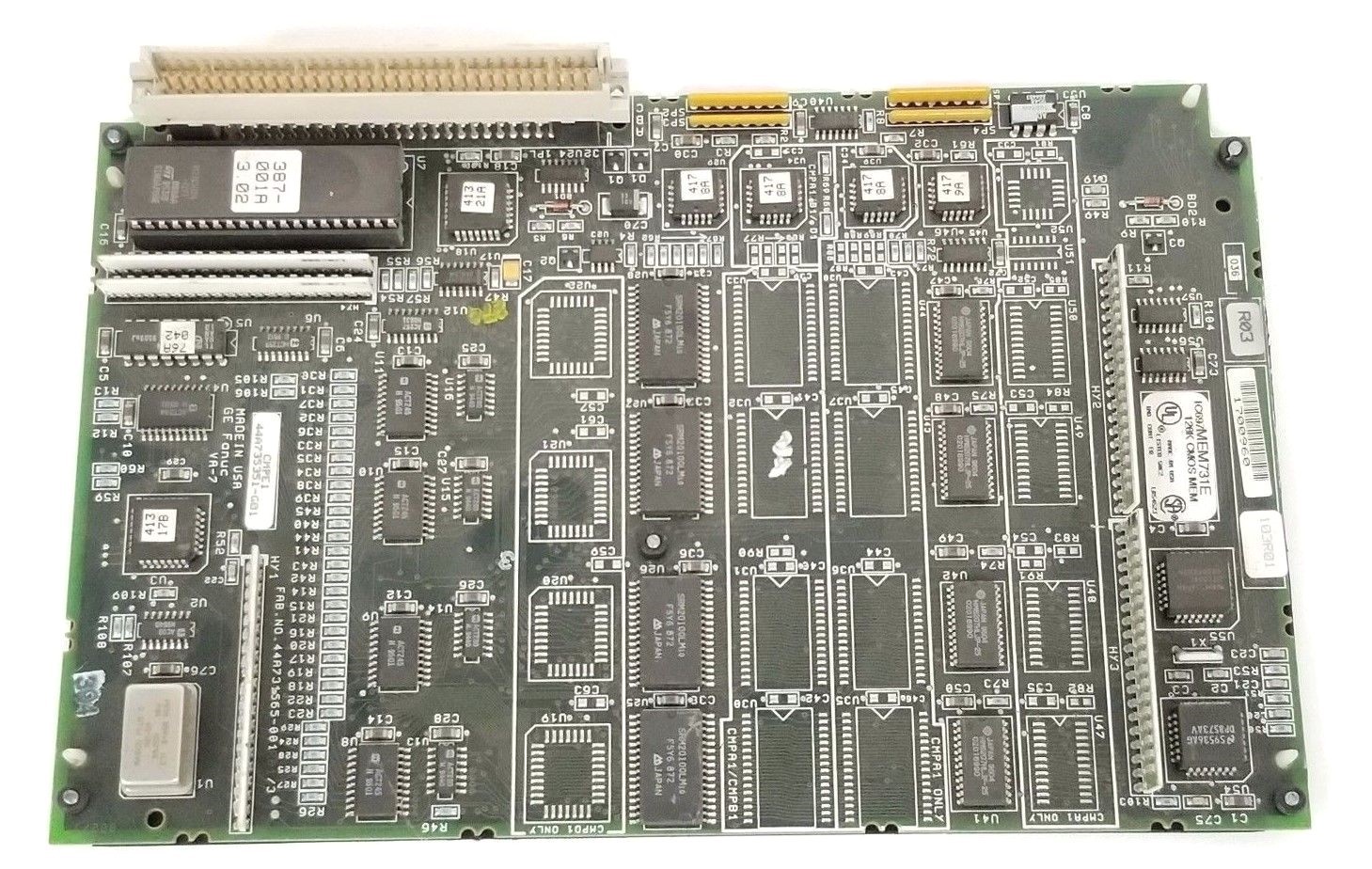 Used GE FANUC IC697MEM731E 128K CMOS MEM BOARD, CMPE1, 44A735351-G01