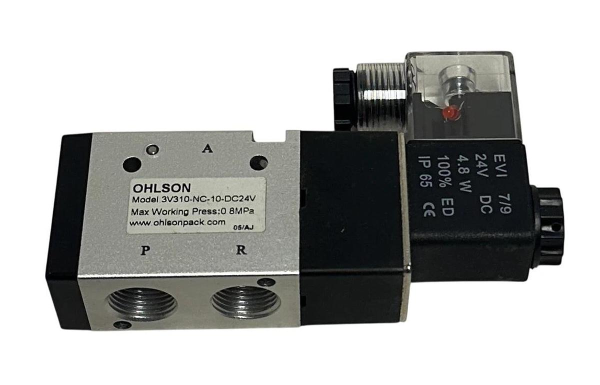OHLSON 3V310-NC-10-DC24V / 3V310NC10DC24V SOLENOID VALVE 24VDC 4.8W COIL NSNP