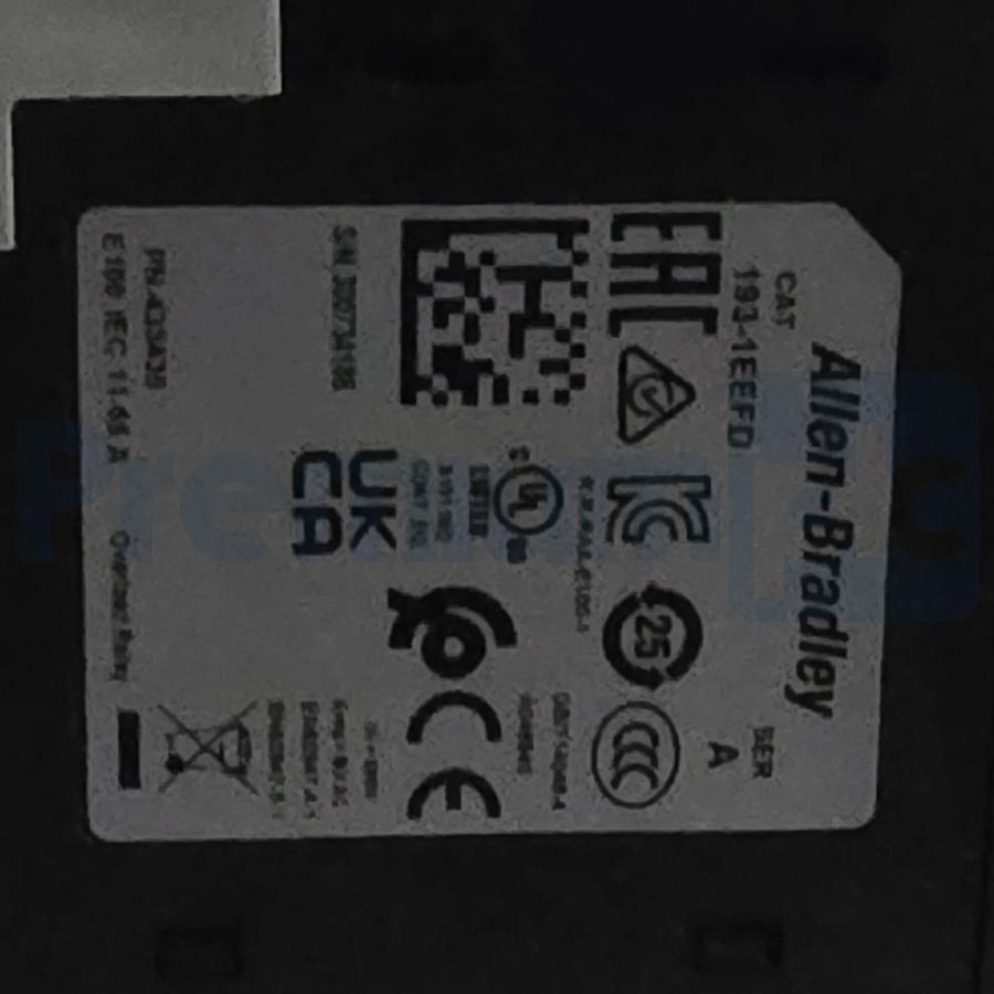 Allen-Bradley 193-1EEFD /A E100 Electronic Overload Relay 11-55A 3-Pole NSMP