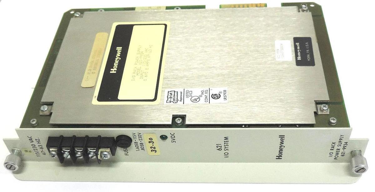 Used HONEYWELL 621-9934 I/O RACK POWER SUPPLY 6219934, INPUT: 115/230 VAC