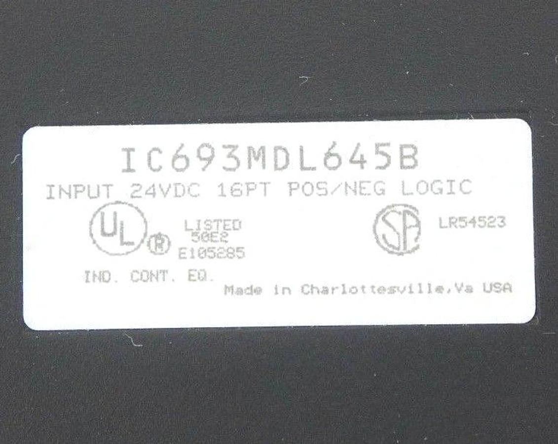 Used LOT OF 4 GE FANUC IC693MDL645B 16 PT INPUT MODULES 24VDC POS/NEG LOGIC W/O DOORS