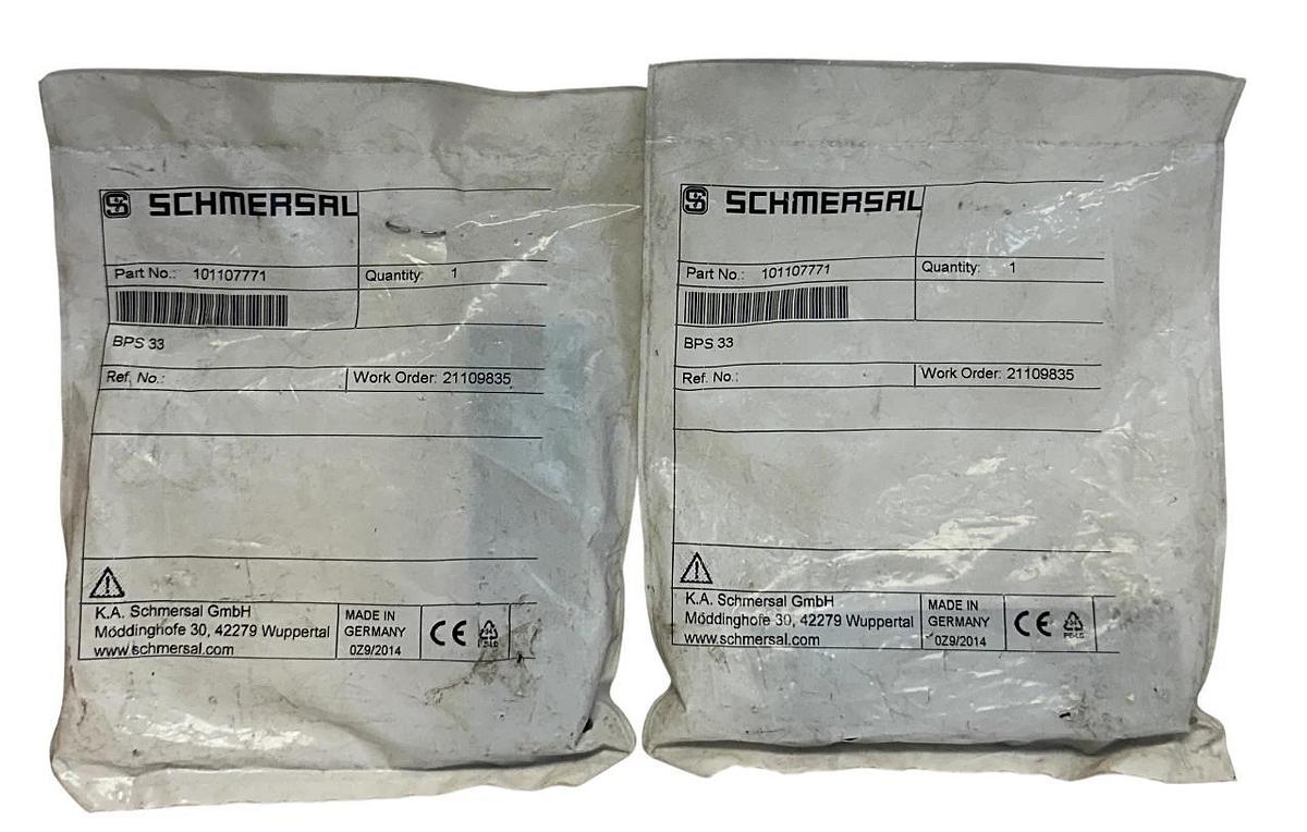 Used 2 SCHMERSAL BPS 33 / 101107771 SAFETY SENSOR ACTUATORS FOR BNS33 NSFS