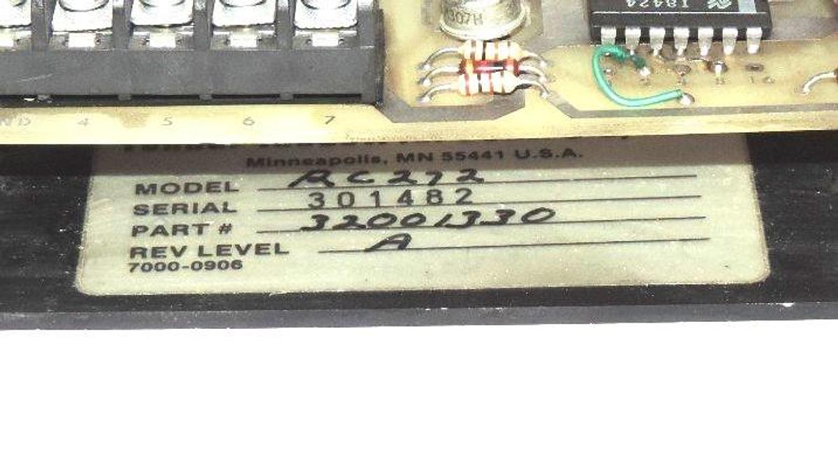 Used FENNER MODEL RC272 OSCILLATOR AND FREQUENCY SCALER 32001330 REV LEVEL A