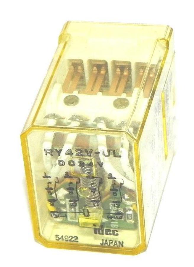 Used IDEC RY42VULDC24V RELAY RY42V-UL DC24V