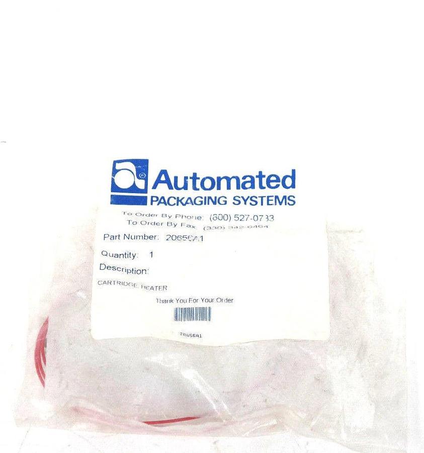 Used NEW AUTOMATED PACKAGING SYSTEMS 20656A1 CARTRIDGE HEATER